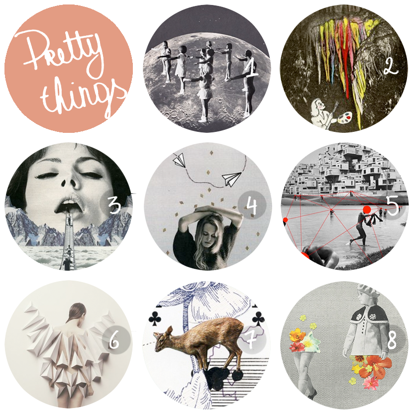 pretty things: collages via au pays des merveilles