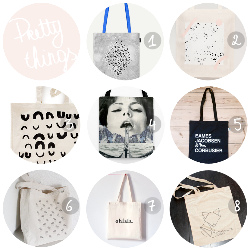 pretty things tote bags via au pays des merveilles