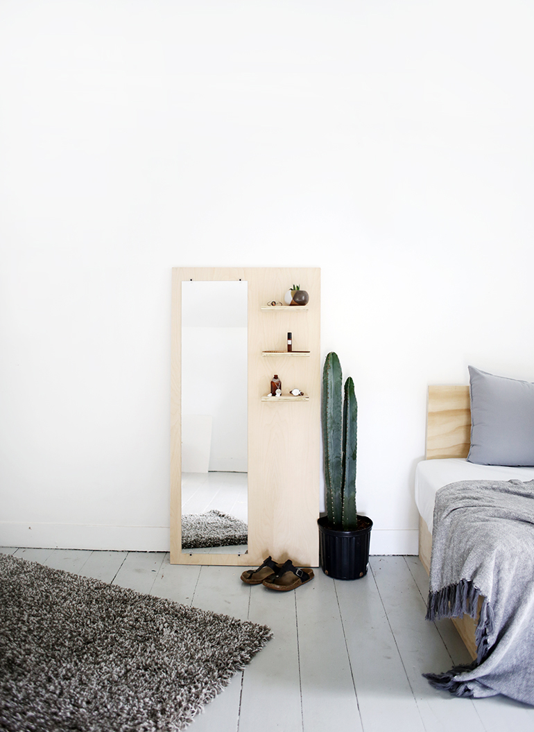 COLLECTION_ interior DIY via aupaysdesmerveillesblog.be - plywood floor mirror by the merry thought