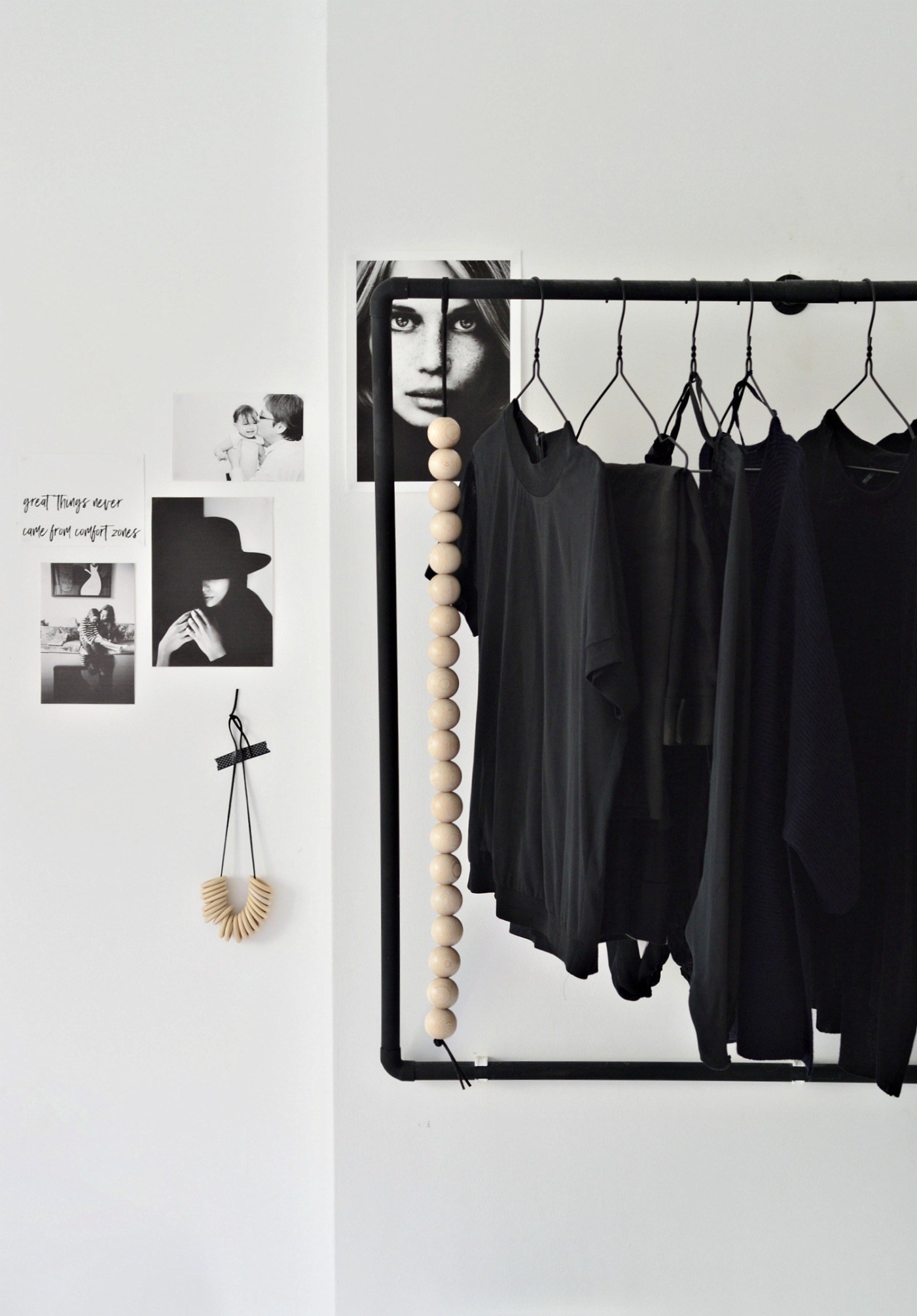 COLLECTION_ interior DIY via aupaysdesmerveillesblog.be - wall mounted open wardrobe by your diy family