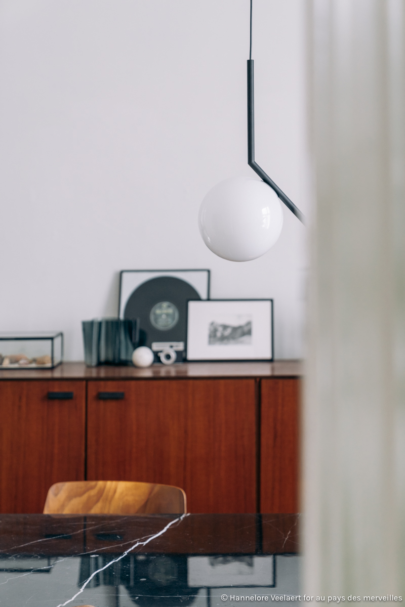 AT HOME_ dining room update with Master Meubel - Flos IC S1 - hannelore veelaert for aupaysdesmerveillesblog